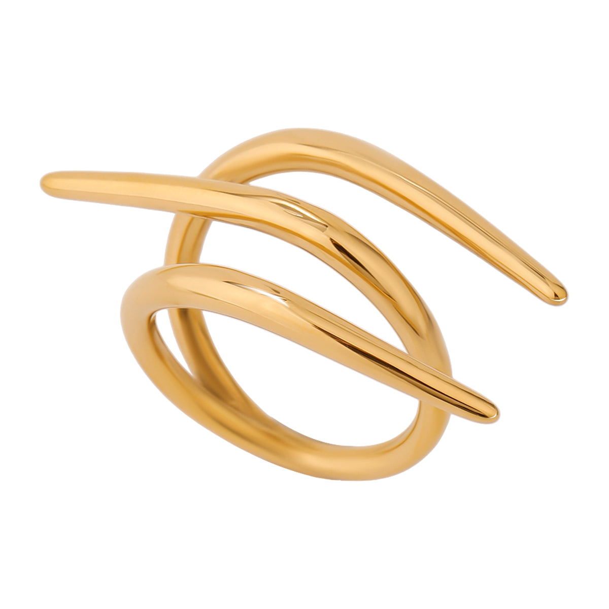 Anillo Cruz Golden Chic