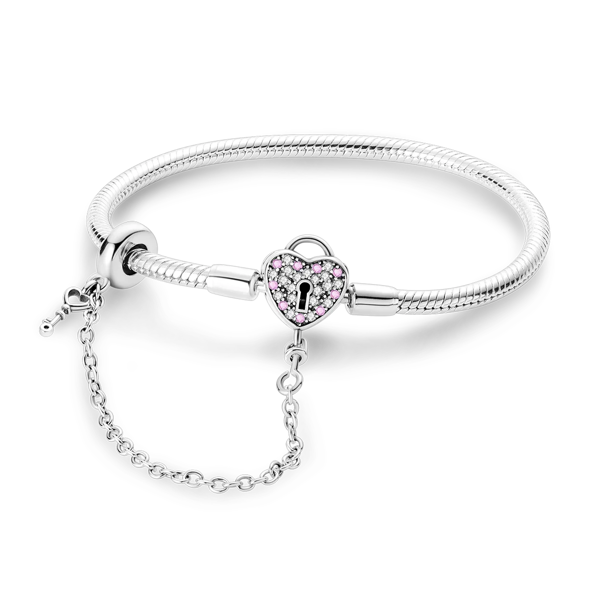 Pulsera en Plata Estilo Dijes