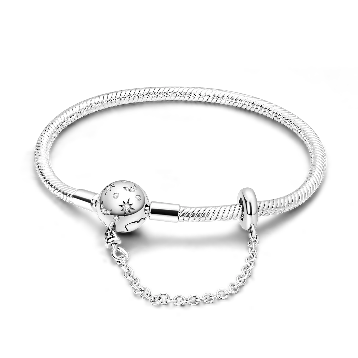 Pulsera en Plata Estilo Dijes