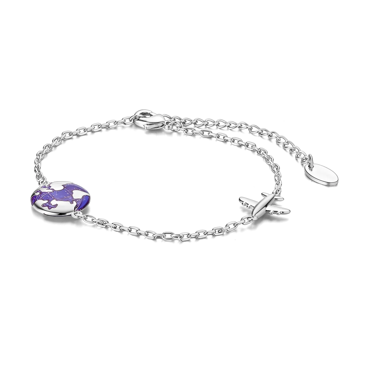 Pulsera en Plata Estilo Dijes