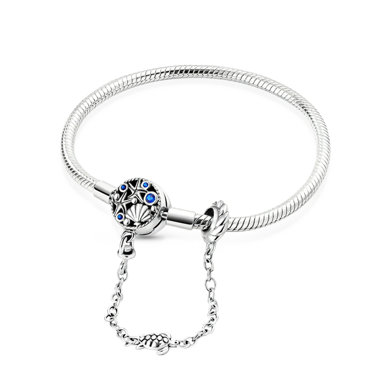 Pulsera en Plata Estilo Dijes